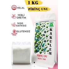 Kakulem Glutensiz Sertifikalı Katkısız Bebek Pirinç Unu 1 kg