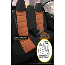 Jet Garaj Mitsubishi Carisma Uyumlu Koltuk Kılıfı Mirage Serisi - Taba