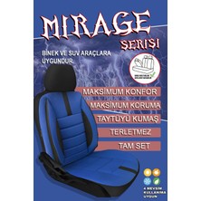 Jet Garaj Volkswagen Polo Uyumlu Koltuk Kılıfı Mirage Serisi - Mavi
