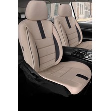 Jet Garaj Fiat Egea Uyumlu Koltuk Kılıfı Mirage Serisi - Bej