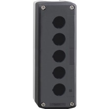 Schneider Electric Boş Kasa, Harmony Xald, Xalk, Plastik, Koyu Gri Kapak, 22 mm Basmalı Düğme Için, 5 Delik XALD05
