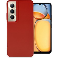 Realme C65 Kılıf Lüx Pürüzsüz Silikon Kapak - Kırmızı