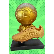 Craft 3d Atölye Altın Ayakkabı (17cm ) Ve Ballon D'or (15 Cm)-  Paketi İle Beraber  Beton Büst/Figür/Biblo