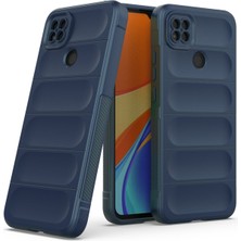 Xiaomi Redmi 9c Kılıf Arkası Bombeli Silikon Kapak - Lacivert