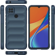 Xiaomi Redmi 9c Kılıf Arkası Bombeli Silikon Kapak - Lacivert