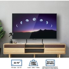 Inters Tech Evrensel Masaüstü Tv Standı 32-75" LCD LED Ayarlanabilir Sabit Ekran Tv Montaj