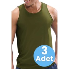 Tezzgelsin Erkek Pamuklu 3'lü Atlet Asker Atleti Asker Çamaşırı