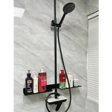 Musluk Önü Lavabo Raf (Siyah 50CM)