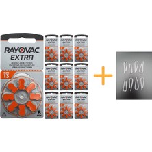 Rayovac 80 Adet Pil  Extra 13 Numara Işitme Cihazı Pili 10 Paket x 8 Adet