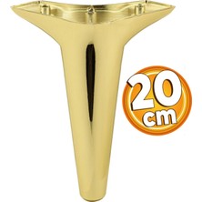 Badem10 Aspen Lüks Mobilya Kanepe Koltuk Tv Ünitesi Baza Yükseltme Ayağı Ayakları 20 Cm Gold Altın