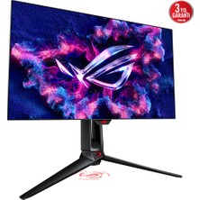 ASUS ROG Swift PG27AQDP 26.5 inç 480Hz 0.03ms 2K QHD Adaptive Sync WOLED Gaming Monitör