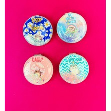 Giftmoda Motto Tasarımlı Oval Ayna