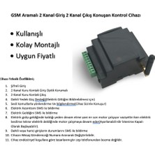 Arge Store Gsm Aramalı 2 Kanal Giriş 2 Kanal Çıkış Konuşan Kontrol Cihazı