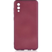 Galaxy A02 Kılıf Zore Premier Silikon Kapak-Mürdüm