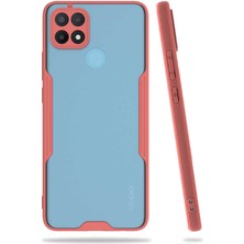 Oppo A15 Kılıf Zore Parfe Kapak-Pembe