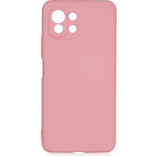 Xiaomi Mi 11 Lite Kılıf Zore Mara Lansman Kapak-Pembe Açık