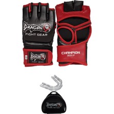 Dragon Do 30251 Mma Eldiveni ve Dişlik Seti - Gloves Giftoom Dövüş Sporları , Kickboks , Boks