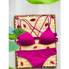 My Secret Önden Açmalı Arkası Çapraz Ip Sütyen Takımı