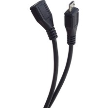 Conecon Mikro USB 2.0 5pin Mikro USB 2.0 5 Pinli Konnektör Kablosu 0.8 Metre Erkek Dişi Uzatma Kablosu