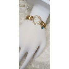 Lilly And Molly Jewelry Buğday Desenli Çeyrek Takılabilen Çelik Kelepçe