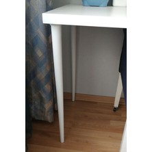 Evnalia Ham 4 Adet Lüks 65 cm Konik Ahşap Masa Ayağı Çap: 4,2 cm Hobi Dıy (Vida ve Aparatlarıyla Birlikte)