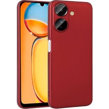 Xiaomi Poco C65 Kılıf Zore Premier Silikon Kapak-Kırmızı