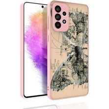 Galaxy A73 Kılıf Desenli Kamera Korumalı Parlak Zore Nora Kapak-No4