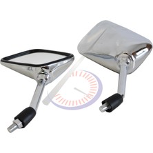 Monero Qy Ayna 10 mm CBF150 [ Kromajlı - Sağı Ters Diş] [takım]