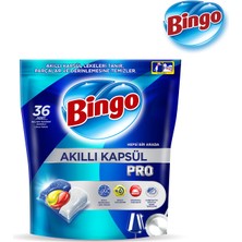 Bingo Akıllı Kapsül Pro Bulaşık Makinesi Deterjanı Tableti 36'lı