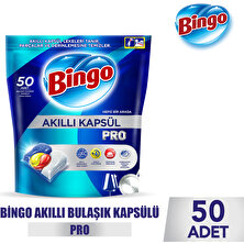 Bingo Akıllı Kapsül Pro Bulaşık Makinesi Deterjanı Tableti 50'li