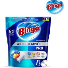 Bingo Akıllı Kapsül Pro Bulaşık Makinesi Deterjanı Tableti 80'li