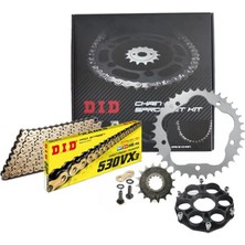 Dıd Ducati Multistrada 1200 Zincir Dişli Seti (2010-2017) Vx3 X-Ringli Zincir (Gold Renk)