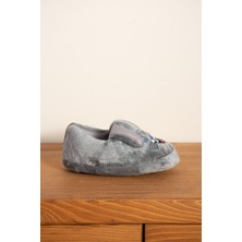 Albishoes Kız Çocuk Panduf Ev Patiği Pamuk Astarlı Tavşan Figür Ev Kreş Ayakkabısı Sevimli Tavşan