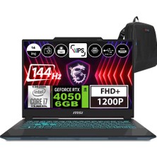 Msı Cyborg 14 Intel Core I7 13620H 96GB 2tb SSD RTX4050-6GB Windows 11 Pro 14" Fhd+ 144Hz Taşınabilir Bilgisayar A13VE054XTRWP11 + Zetta Çanta