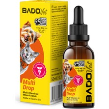 Bado Multi Drop Kedi ve Köpekler Için Multi Vitamin Mineral Damla 50 ml