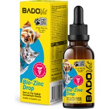 Bado Bio-Zinc Drop Kedi ve Köpekler Için Deri ve Tüy Sağlığı Destekleyici Damla 50 ml