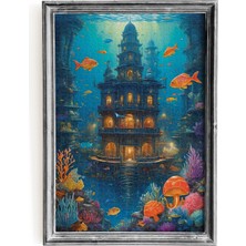 1000 Parça Underwater Metropolıs Puzzle 48 x 68 cm