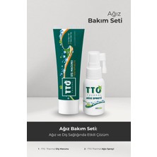 TTO Florürsüz Diş Macunu 75 gr - Ağız Spreyi Hediyeli Çay Ağacı Yağı - Tea Tree Oil