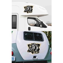 Sticker Usta Gergedan Hayvan Araba Oto Motosiklet Karavan Sticker 00446