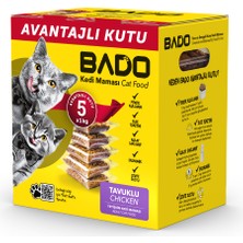 Bado Yetişkin Kedi Maması Tavuklu 5x1kg