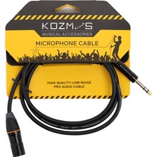 Kozmos KCL-061-1.5M XLR-TRS 635 mm Stereo 1.5 mt Kablo