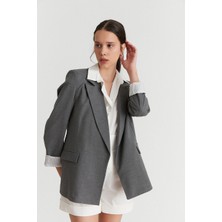 Nutto Çizgi Detaylı Blazer Ceket