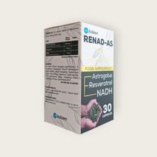 Asbien Renad-As , Astragalus (Çin Geveni ) , Nadh ,resveratrol  Içeren 30 Kapsül Renadas