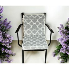 40*80 Gri Desen Sırtlı Sandalye Minderi