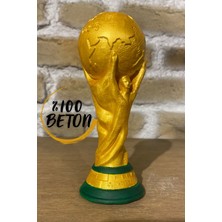Craft 3d Atölye Mbappe (13 Cm) -Ronaldo (13 Cm)-Dünya Kupası(15 Cm) Boyunda- Paketi  Beton Büst/Figür/Biblo