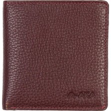 Aka Deri Bordo Aka Deri Erkek Cüzdanı 552