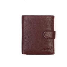 Aka Deri Büyük Boy Bordo Cüzdan 823