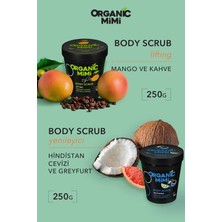 Organic Mimi 2'Li Set Hindistan Cevizi Greyfurt Ve Mango-Kahve Vücut Peelingi Body Scrub