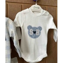 Minijoy Kids Ayıcık Kareli Hırkalı 3'lü Takım