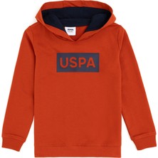 U.S. Polo Assn. Erkek Çocuk Kiremit Kapüşonlu Sweatshirt 50289125-VR031